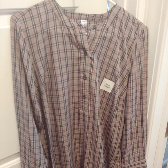 Plaid Pullover Tunic SZ M - Picture 3 of 6